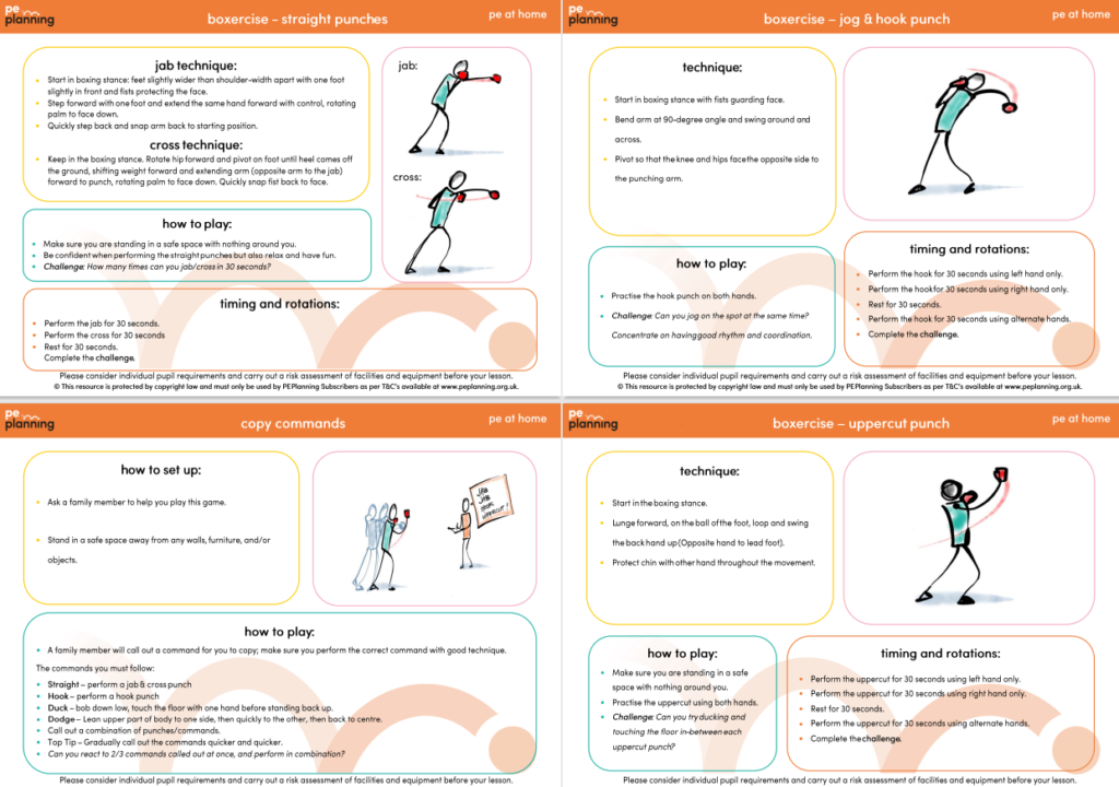 boxersise lesson plans