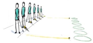 image showing how to do target practice exercise in primary school golf lessons image showing how to do target practice exercise in primary school golf lessons