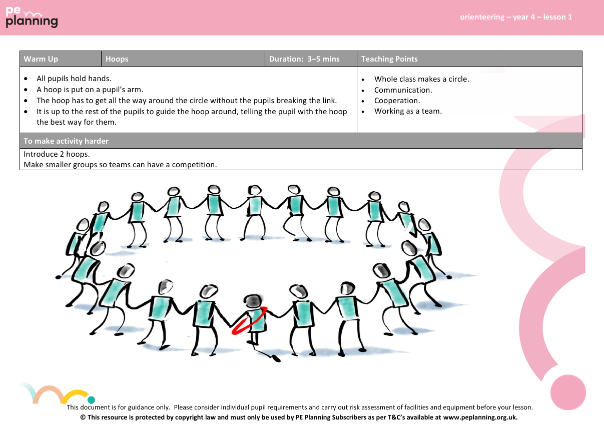 orienteering lesson plan for lower KS2 -2 